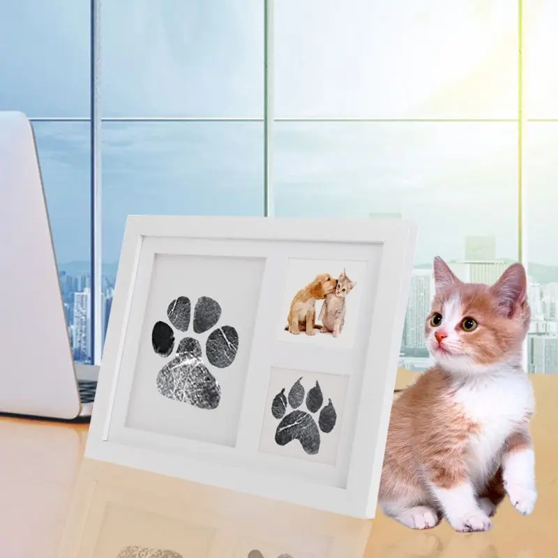 

1 Set Baby Footprint And Handprint Ink Pads Paw Print Ink Kits For Pets And Babies Y98A