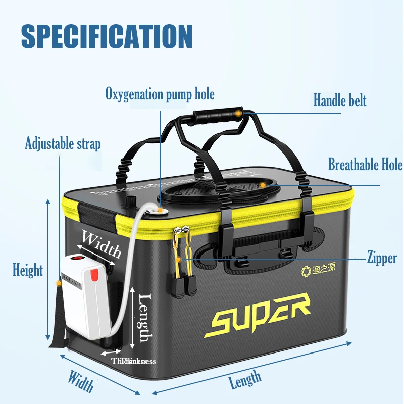 Портативная сумка для рыбалки складное ведро коробка живой рыбы контейнер воды