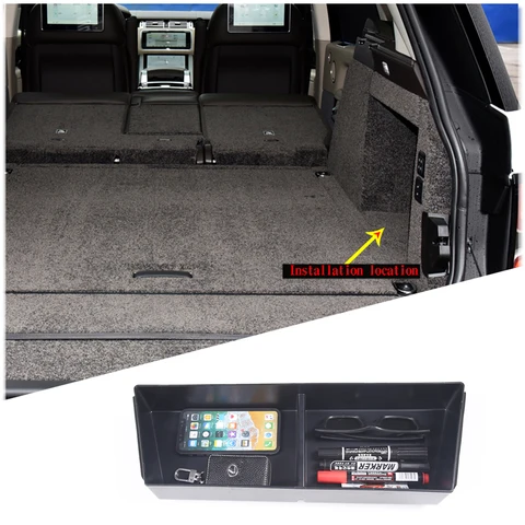 Многофункциональный ящик для хранения в багажнике из АБС-пластика, органайзер для кровати, контейнер-лоток для LR Range Rover Vogue L405 2013-2022, автомобильные аксессуары