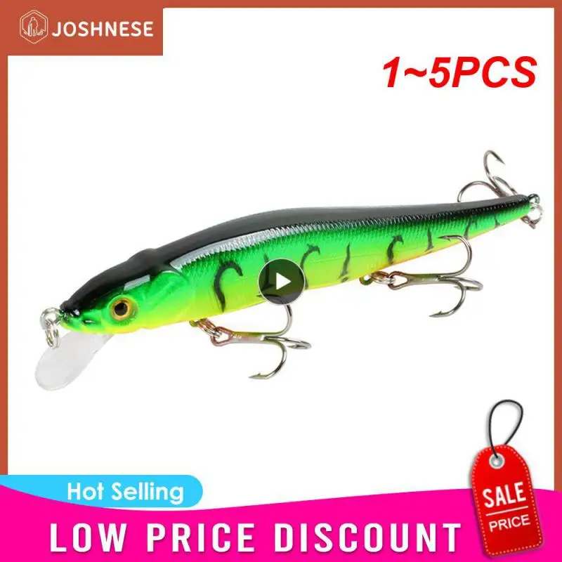 

1~5PCS Fishing Lure 11.5cm/14g Minnow Crankbait Wobblers 3D Eyes Perch Artificial Bait Pike Carp Bait Swim Bait Fishing Pesca