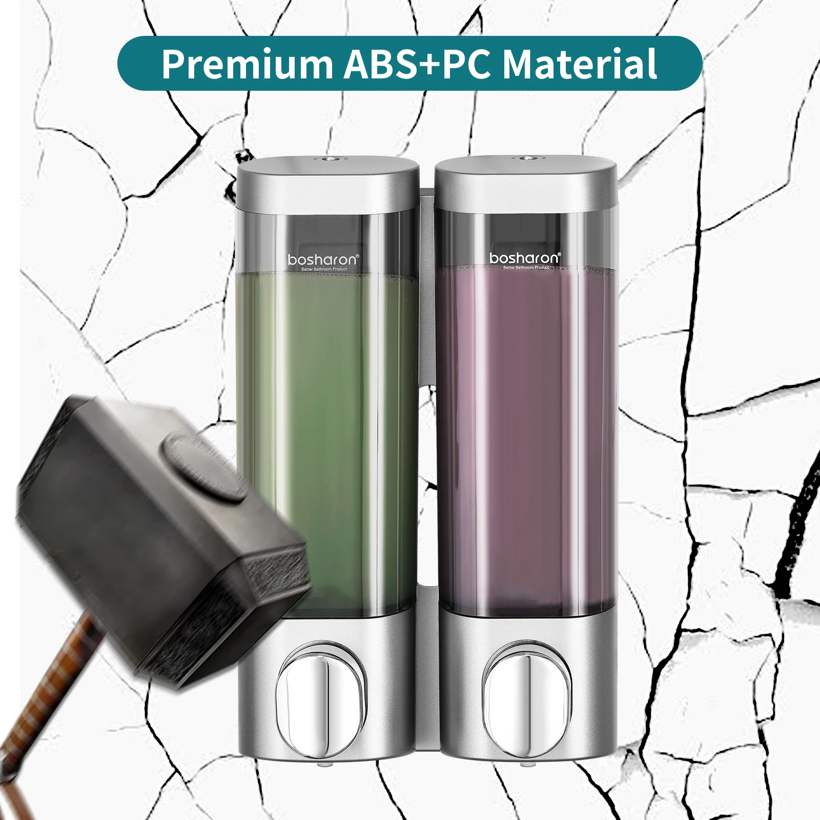 Настенный дозатор мыла для душа шампуня и кондиционера аксессуары ванной