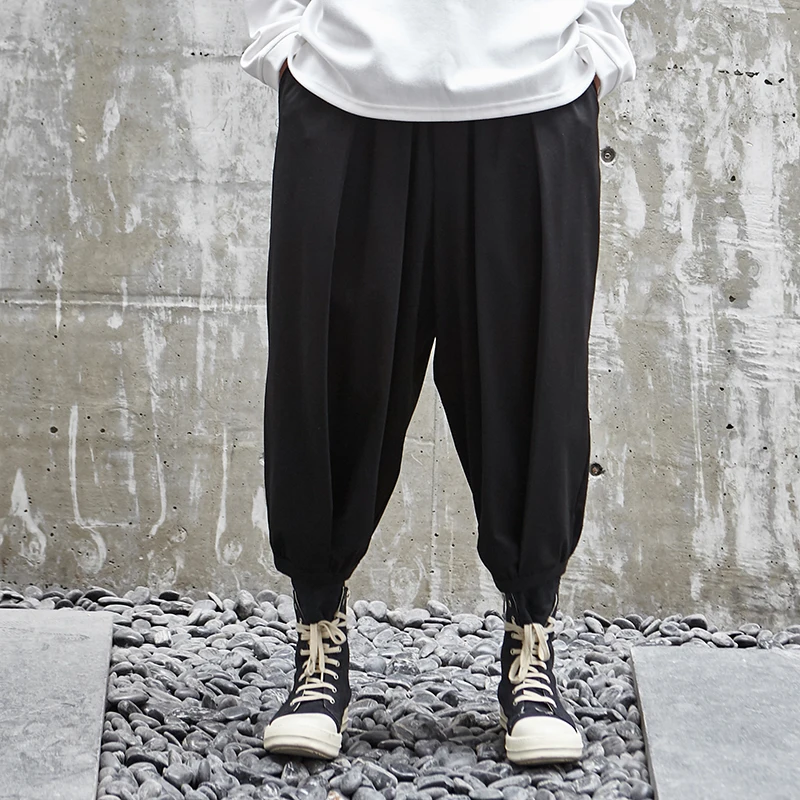 

Men Wide Leg Casual Pant Male Women Japan Streetwear Dark Fashion Punk Gothic Loose Harem Trouser Joggers Sweatpants