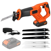 20v cordless reciprocating saw variable speed 3000spm handheld electric saw with 2 0ah battery for cutting wood pvc pipe metal