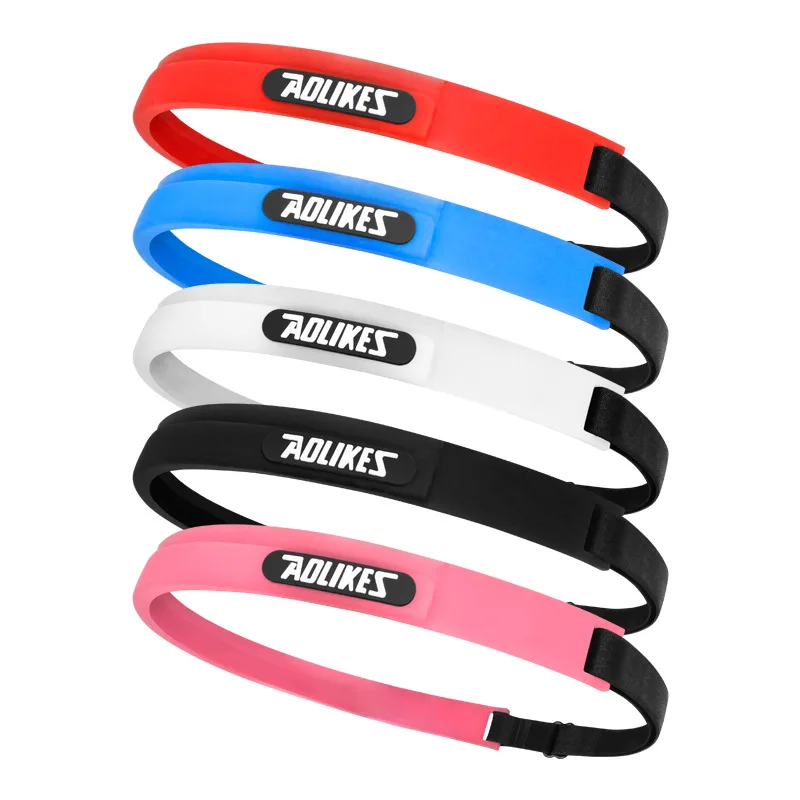 Эластичная повязка на голову Aolikes мягкая и легкая силиконовая для мужчин женщин