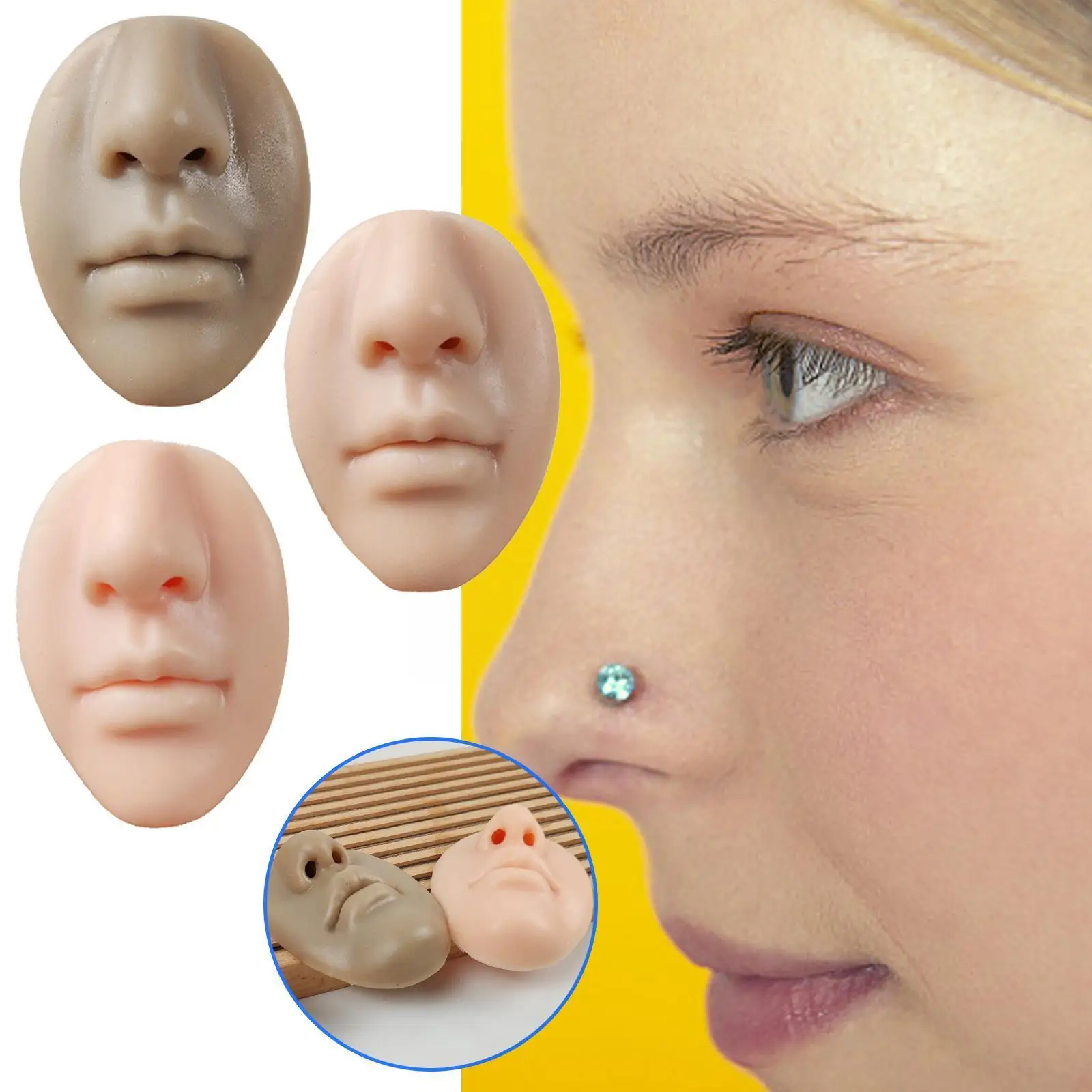 

Многоразовый силиконовый блок для губ, лица, кожи, европейского типа, блок для губ PMU для тренировок начинающих, тату, перманентного искусства, макияжа Mach E1Q7