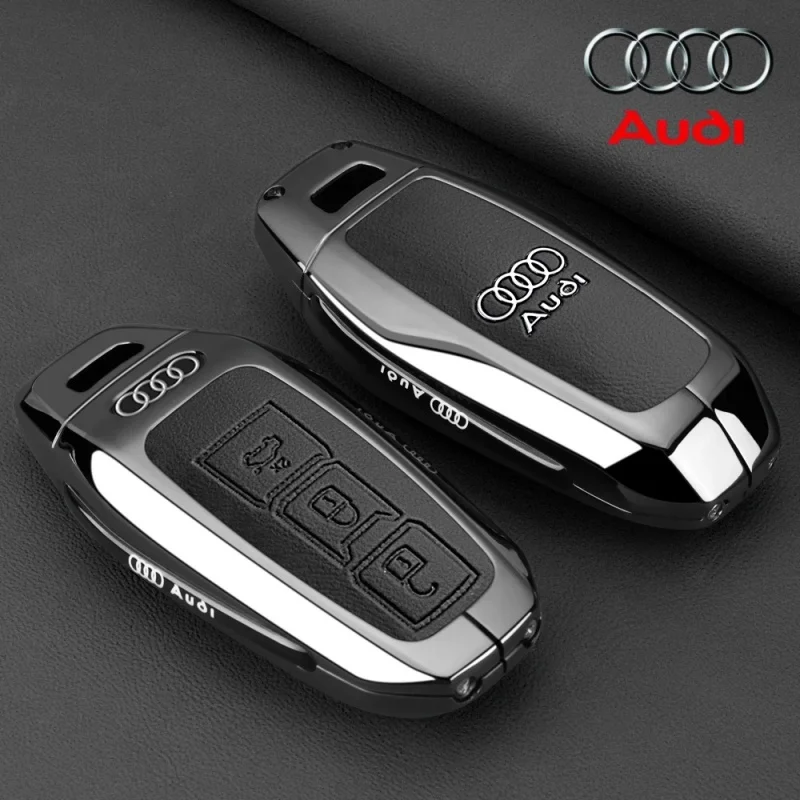 

2025 для Audi A3 A5L Q6 A6L A6 A7 Q7 Q3 Q5 Новые аксессуары 2025 из цинкового сплава Автомобильный смарт-чехол для дистанционного ключа Защитный держатель Protecto