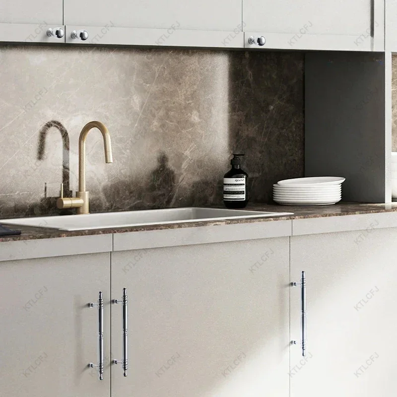 Роскошная французская ручка для гардероба хромированная шарообразная двери