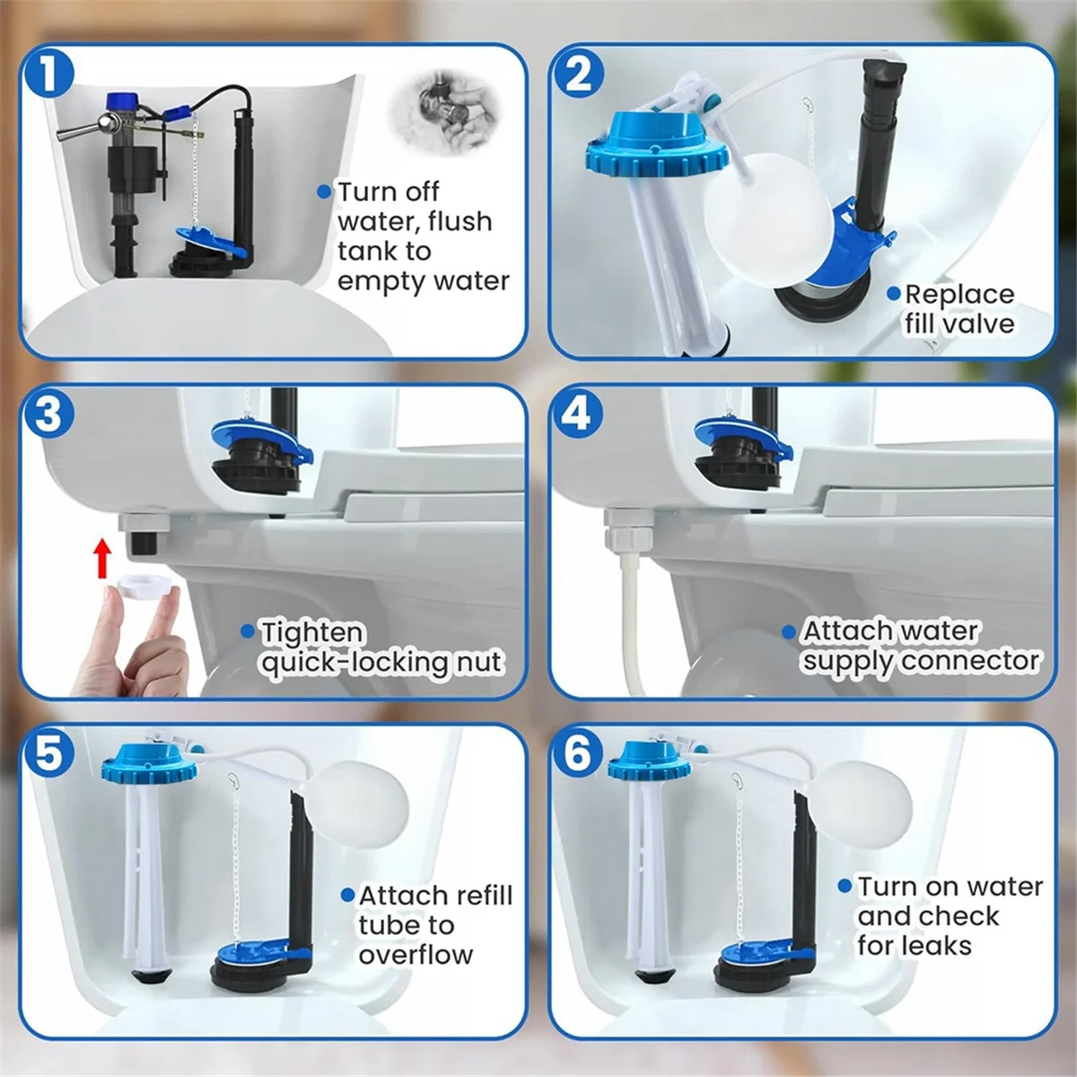 Комплект для замены бачка унитаза комплект поплавкового клапана 2-дюймовая