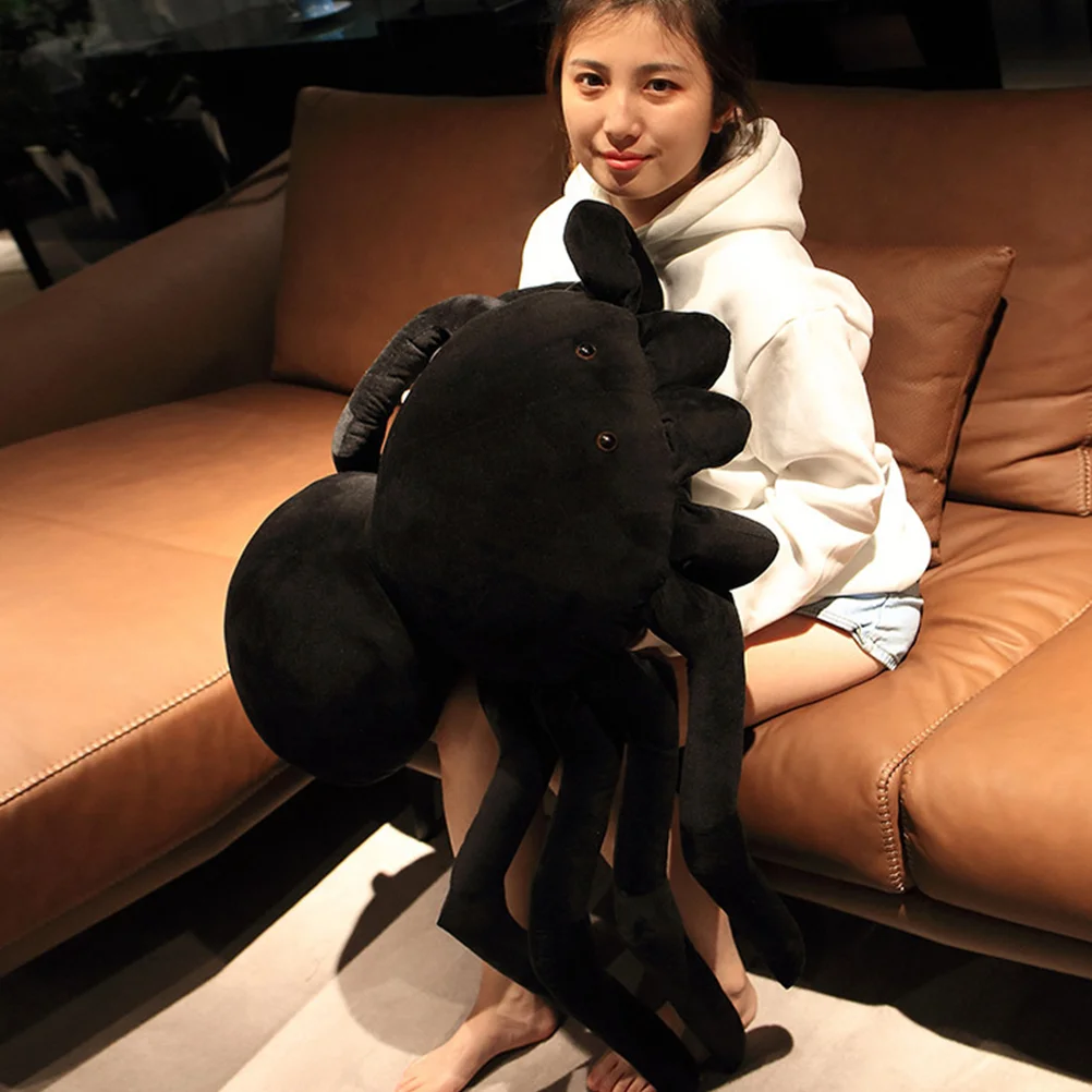 

30/40cm Giant Simulation Spider Plush Toys Stuffed Animal Soft Spider Cushion Appease Toy Throw Pillow Kids Scary Horror Toy