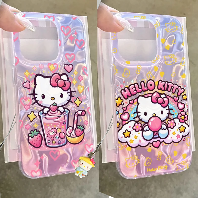 Чехол Hello Kitty Fairy для POCO X6 X5 M6 X3 M5S M4 Xiaomi Redmi A4 A3 14C 13C 12C 10C 12 13 Mi 14T 13T Pro 11 Lite Cartoon Cover