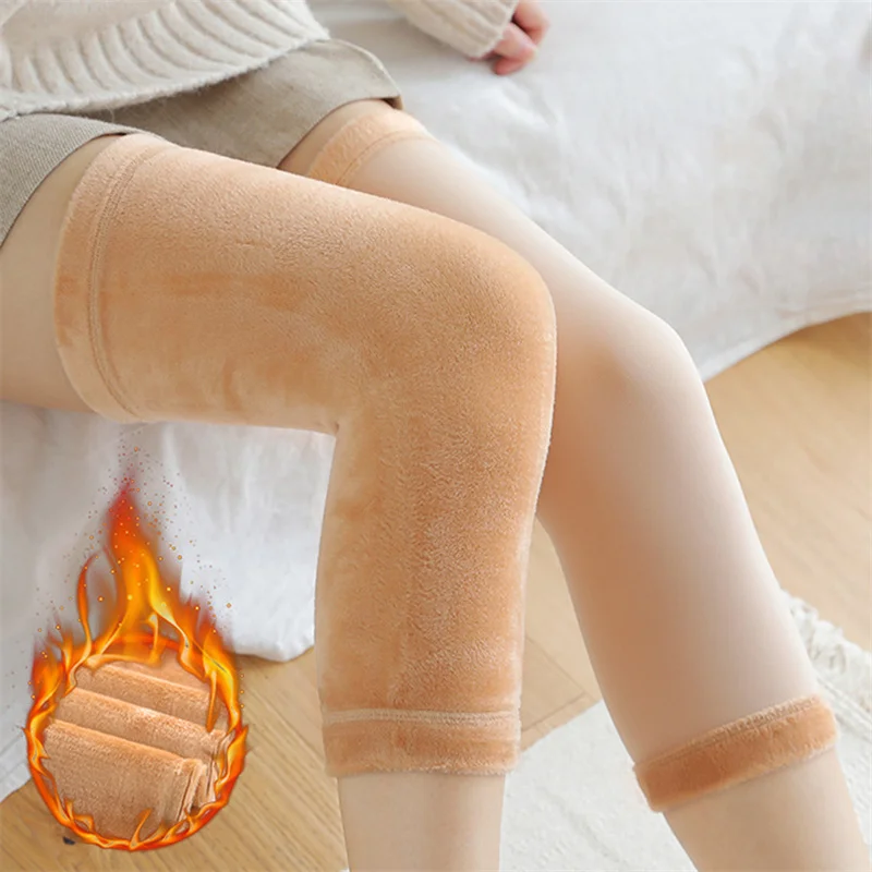 

1Pair Anti Cold Knee Pads Plus Gold Velvet Prevent Arthritis Keep Warm Knee Protector Support Breathable Thicken Kneepad