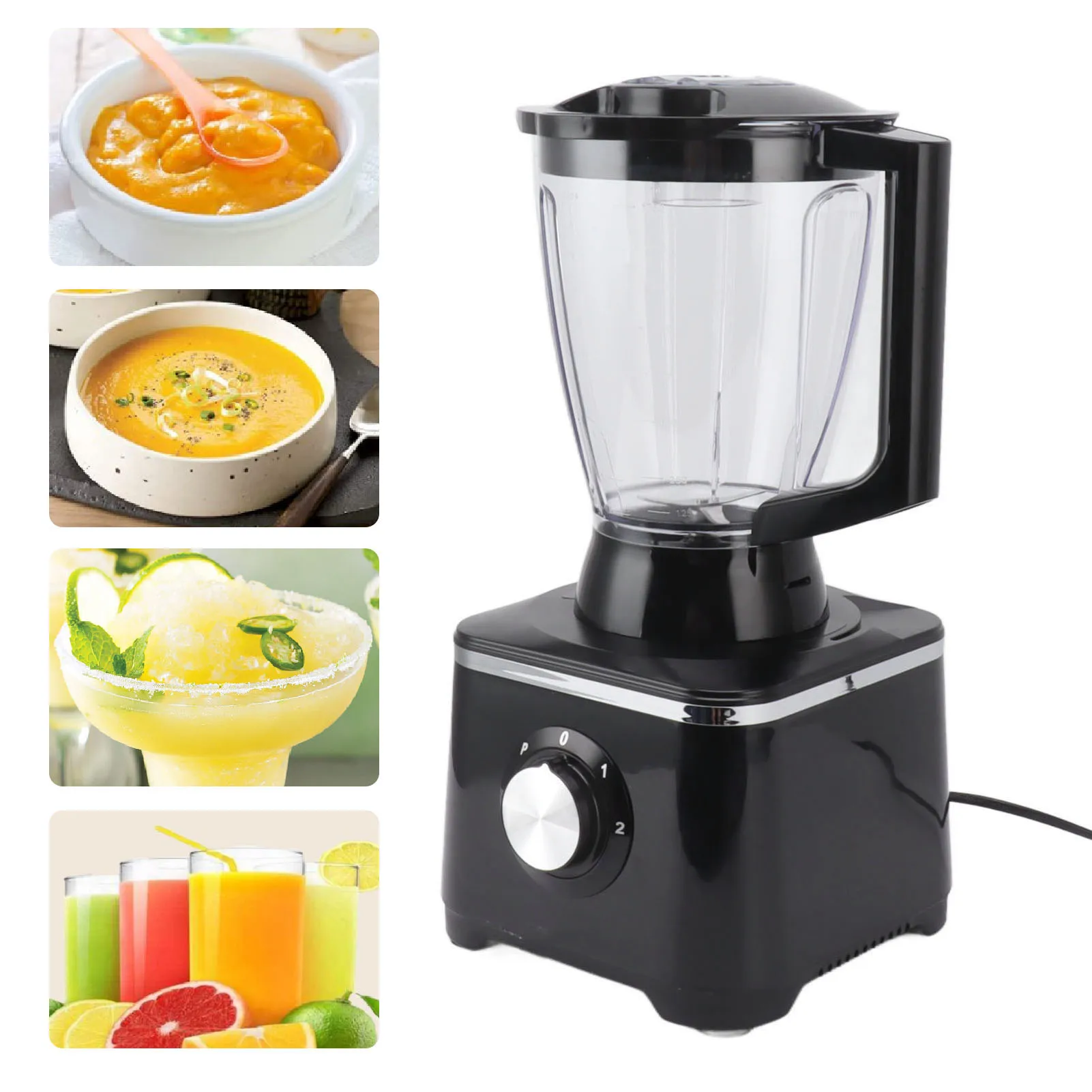

2000W Electric Food Blender Stainless Steel Blades Shakes Blender Multifunctional Blender for Home Restaurant EU 220V Tools