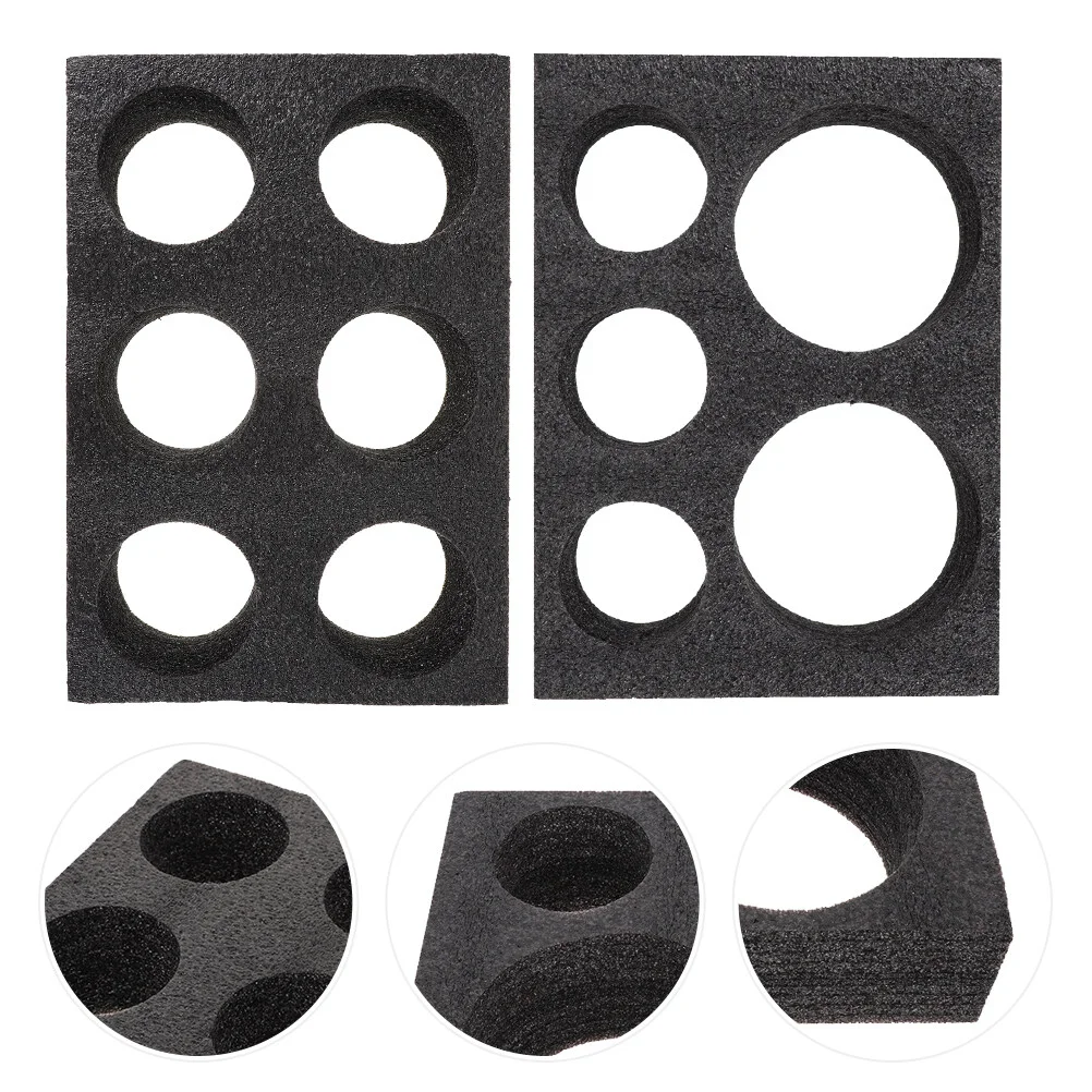 

2 Pcs Auto Accessories Cup Tray Accesorios Para Takeout Outdoor Packing Black Stand Multi-hole Holder Supply Milk Tea