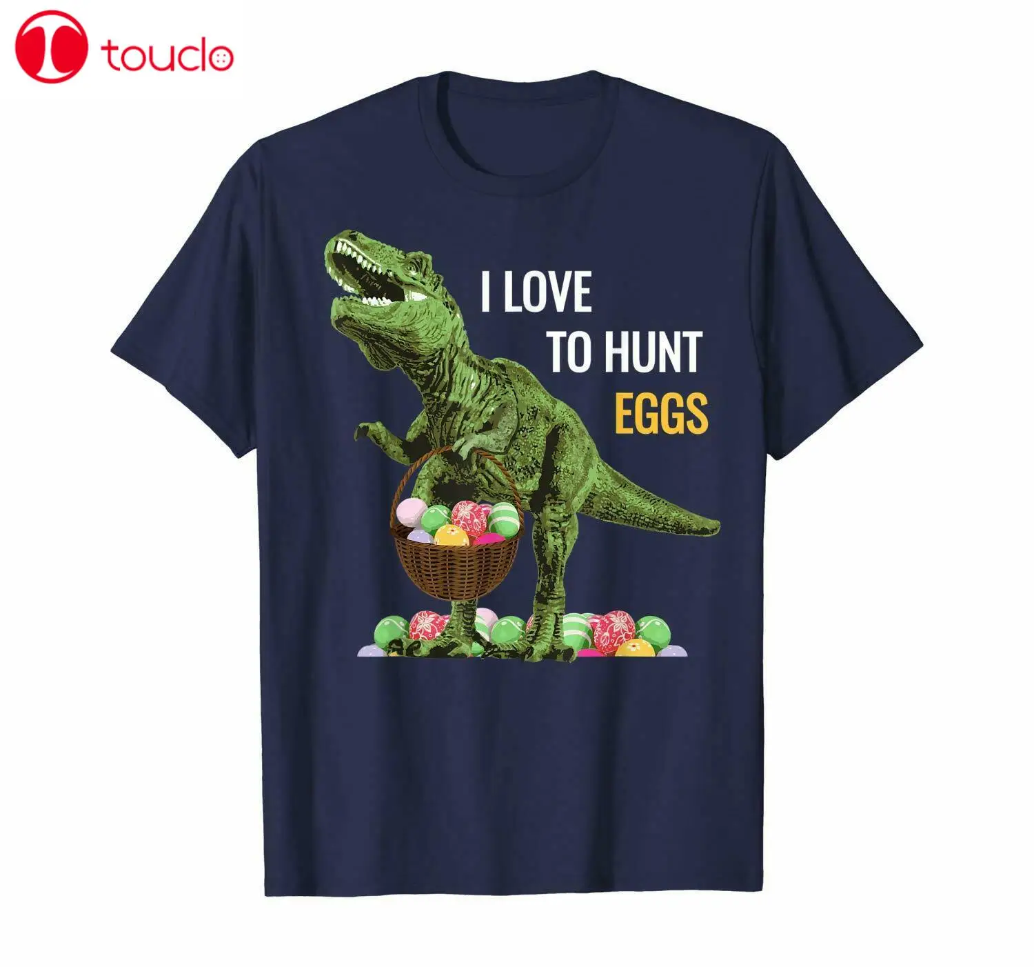 

Пасхальная футболка с изображением динозавра, Детская футболка с изображением мальчиков и девочек, охоты с яйцами, унисекс, женская и Мужск...