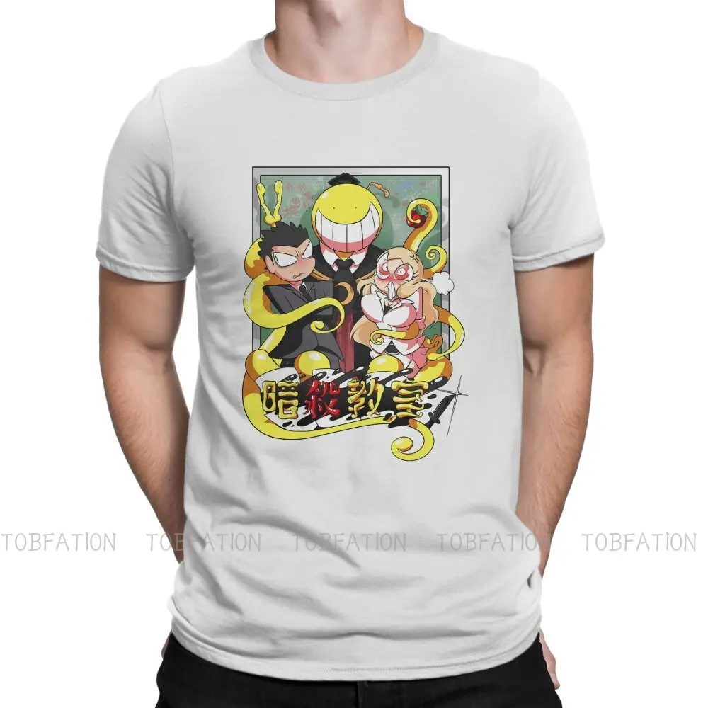 

Assassination Classroom Anime Group Photo Tshirt Classic Gothic Men's Streetwear Tops Loose Cotton O-Neck T Shirt