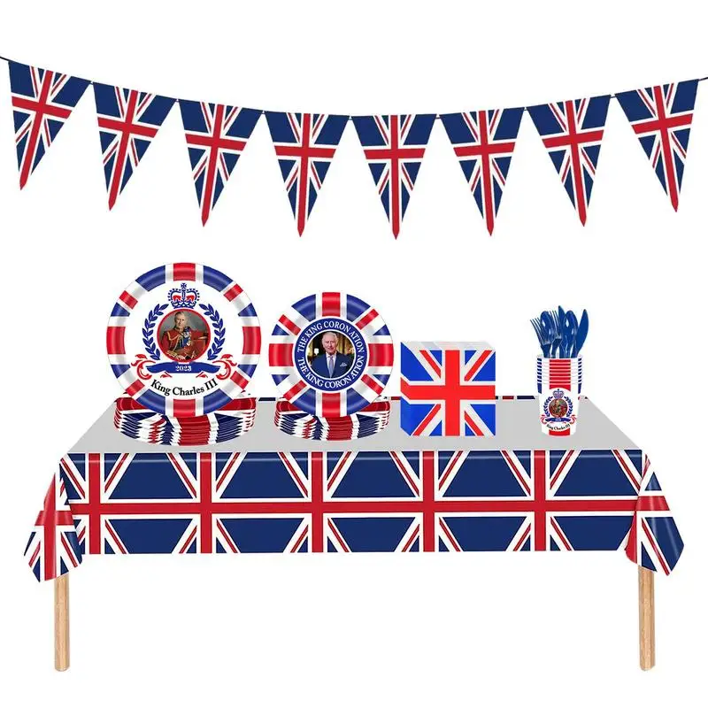 

Набор посуды с британским флагом