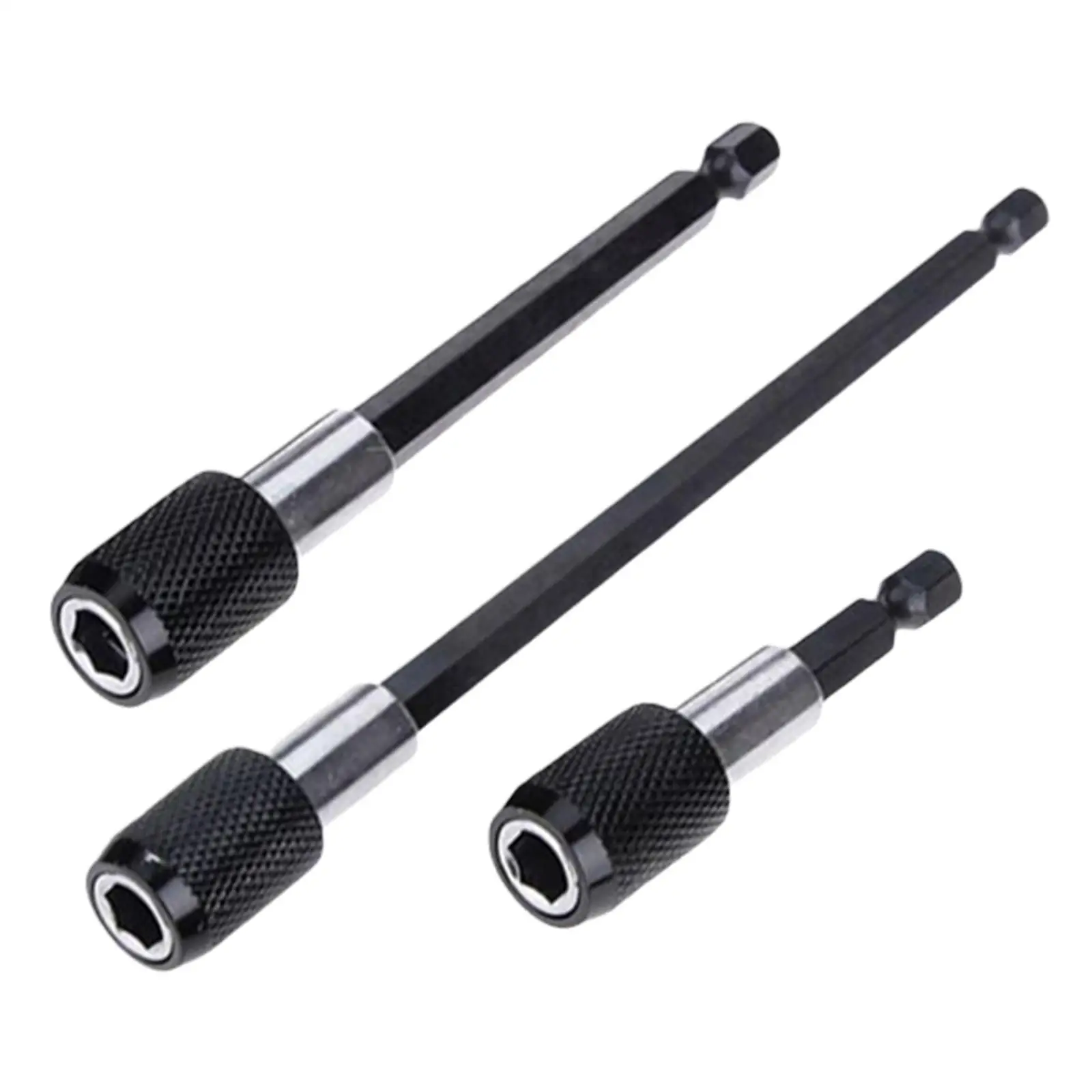 

3Pcs 1/4′′ Shank Drill Bit Extension Set Attachment for Impact Hex Driver