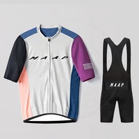 summer maap men 2022 cycling jersey short sleeve set maillot ropa ciclismo breathable quick dry bike clothing mtb cycle clothes