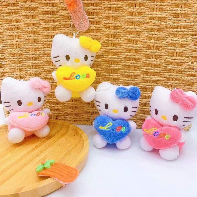 

Kawaii Плюшевые игрушки Sanrio брелок Kitty плюшевые аниме игрушки для детей мультфильм мягкие животные игрушки для детей девочка кукла подарок