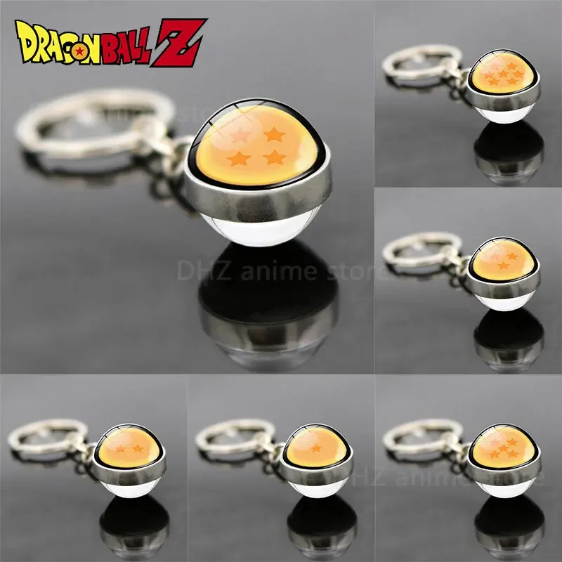 Брелок Dragon Ball Son Goku со стеклянным шариком тема аниме брелок с желаний аксессуары