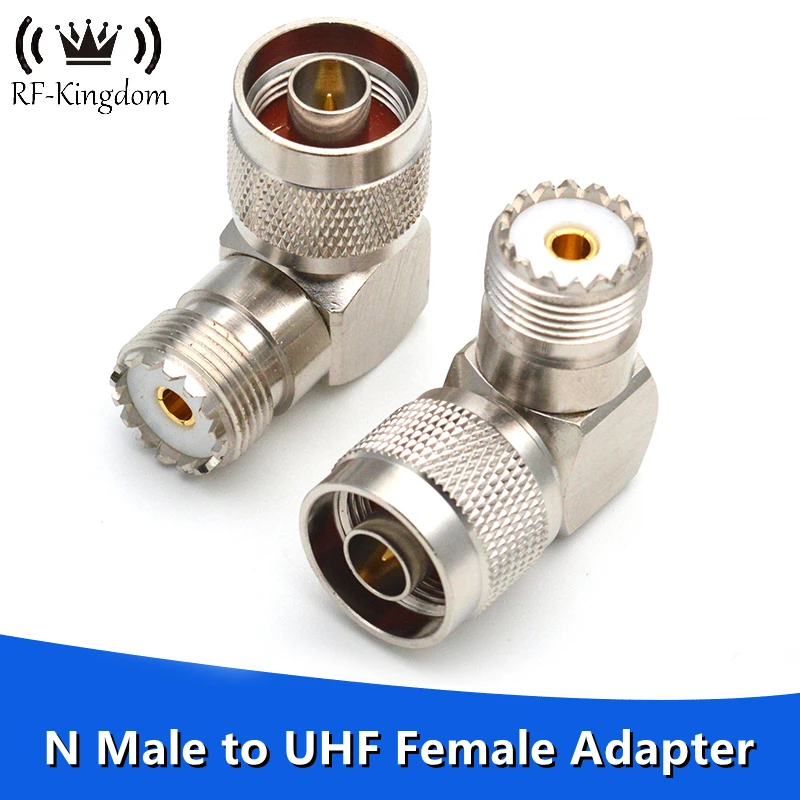 N штекер к UHF гнездовой RF адаптер SL16 разъем под прямым углом 90 градусов NJ -UHFK PL259 SO239 SO-239 разъемы
