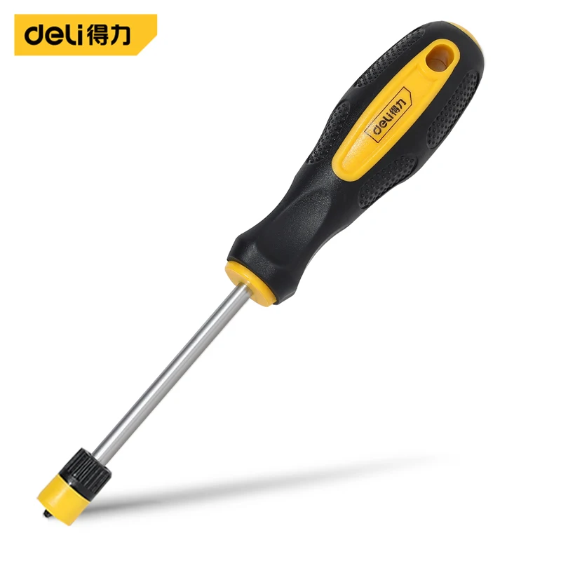 

Deli 1 Pcs SLOTTED/Phillips Magnetic Screwdriver Electrician Portable Repairing Hand Tools Multifunctional Household Mini Tool
