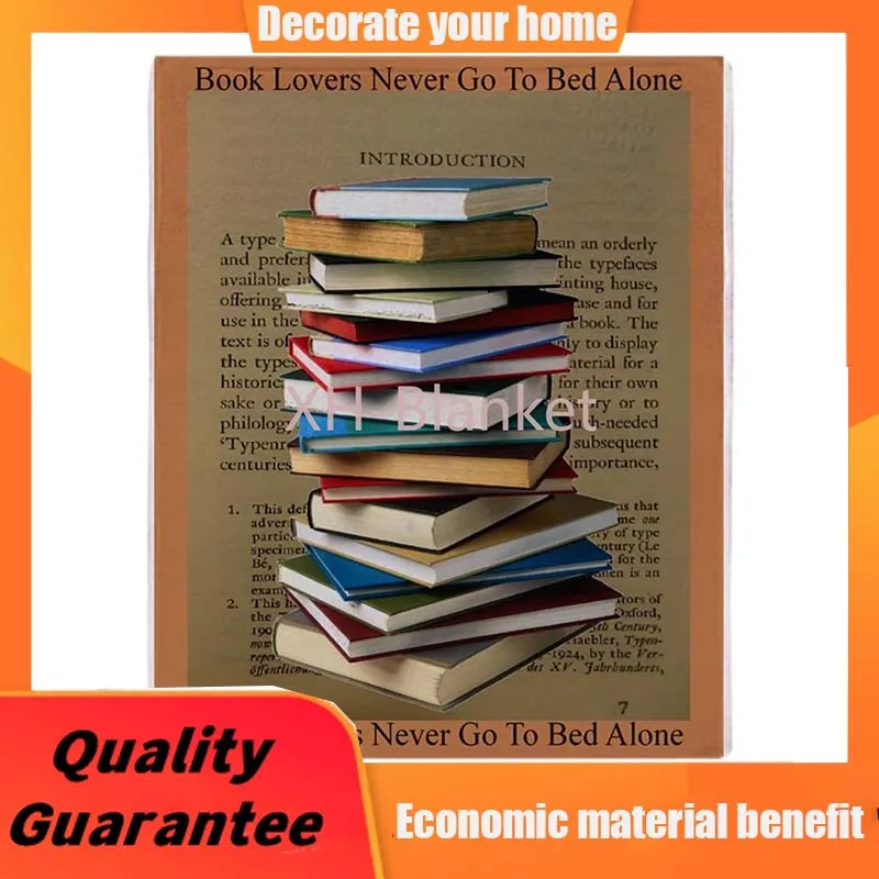 

CafePress Book Lovers Blanket 2 Throw Blanket Soft Fleece Throw Blanket, 60"x50" Stadium Blanket throw blanket for sofa