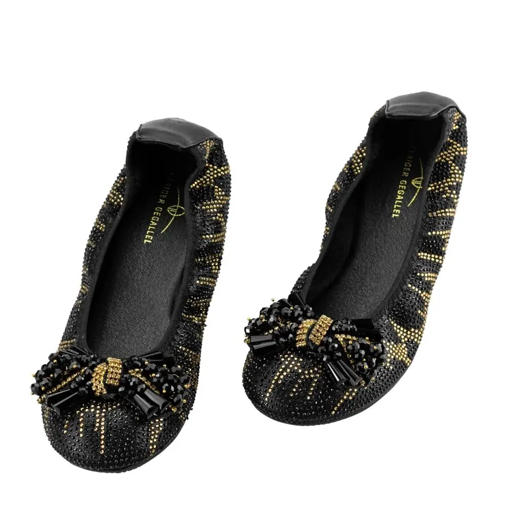 Nigeria Banana Shoes for Women Ladies Spring Flat with Casual Shoes Italy Style Geriger Gegallel Ladies Flat Shoes Female Flats