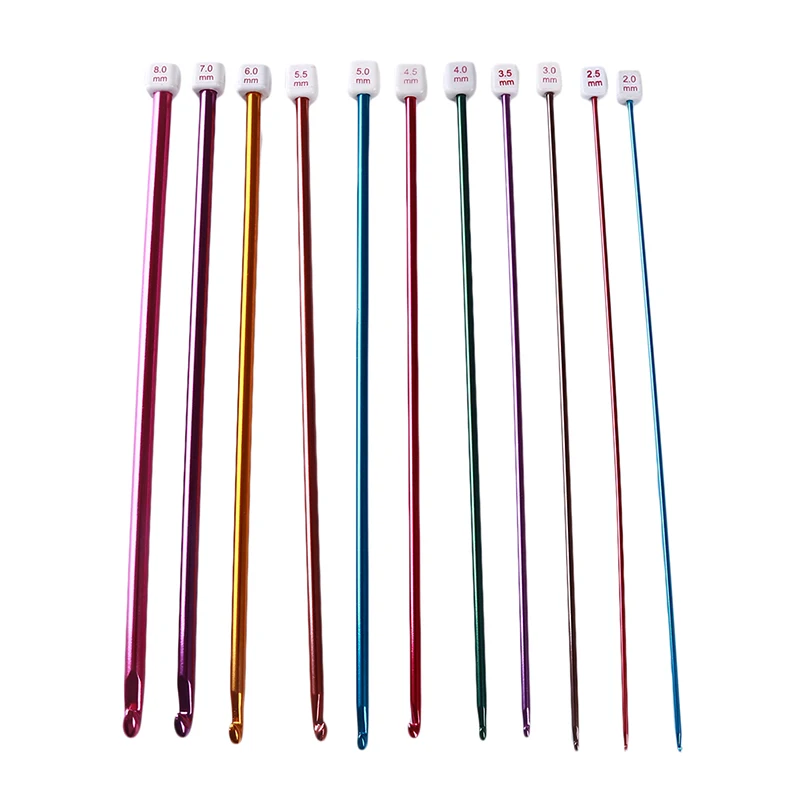 

1 набор швейных игл, Алюминиевые крючки для вязания, спицы для вязания, пряжа для рукоделия, аксессуары для шитья