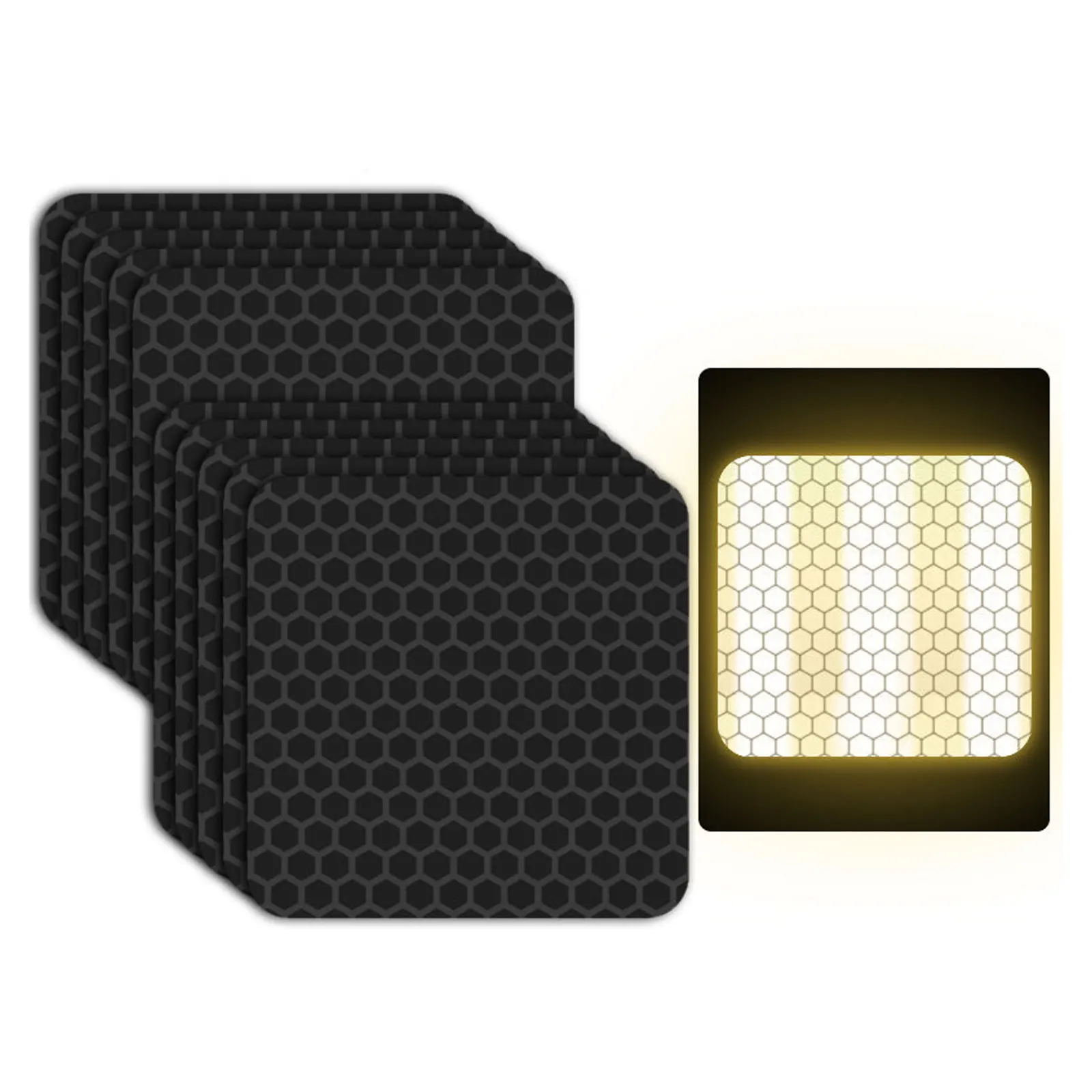 Клейкая лента для защиты от царапин, отражающая, черного цвета