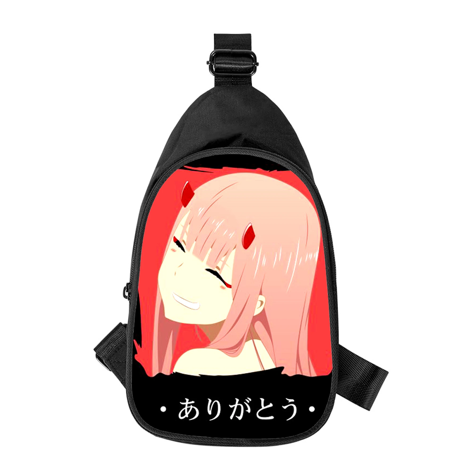 DARLING in the FRANXX Anime 3D New Men Cross Chest Bag Diagonally Women Shoulder Bag Husband School Waist Pack Male chest pack