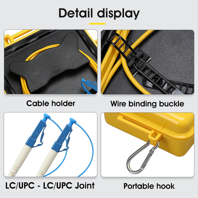 OTDR Optical Fiber Tester LC/UPC-LC/UPC Test Extension Cable Fiber Jumper Box 500M 1000M 2000M