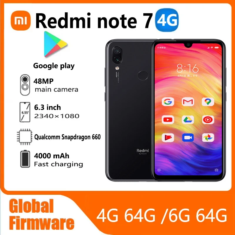 Смартфон Xiaomi Redmi Note 7 Pro 4/64ГБ 6/64ГБ global б/у