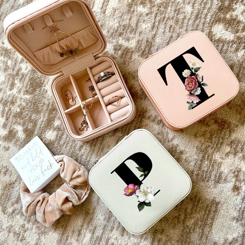 

Fashion Black Letter Print Mystery Ring Box Wedding Ceremony Mystery Ring Box Women Jewelry Storage Bridesmaid Jewelry Gift Box