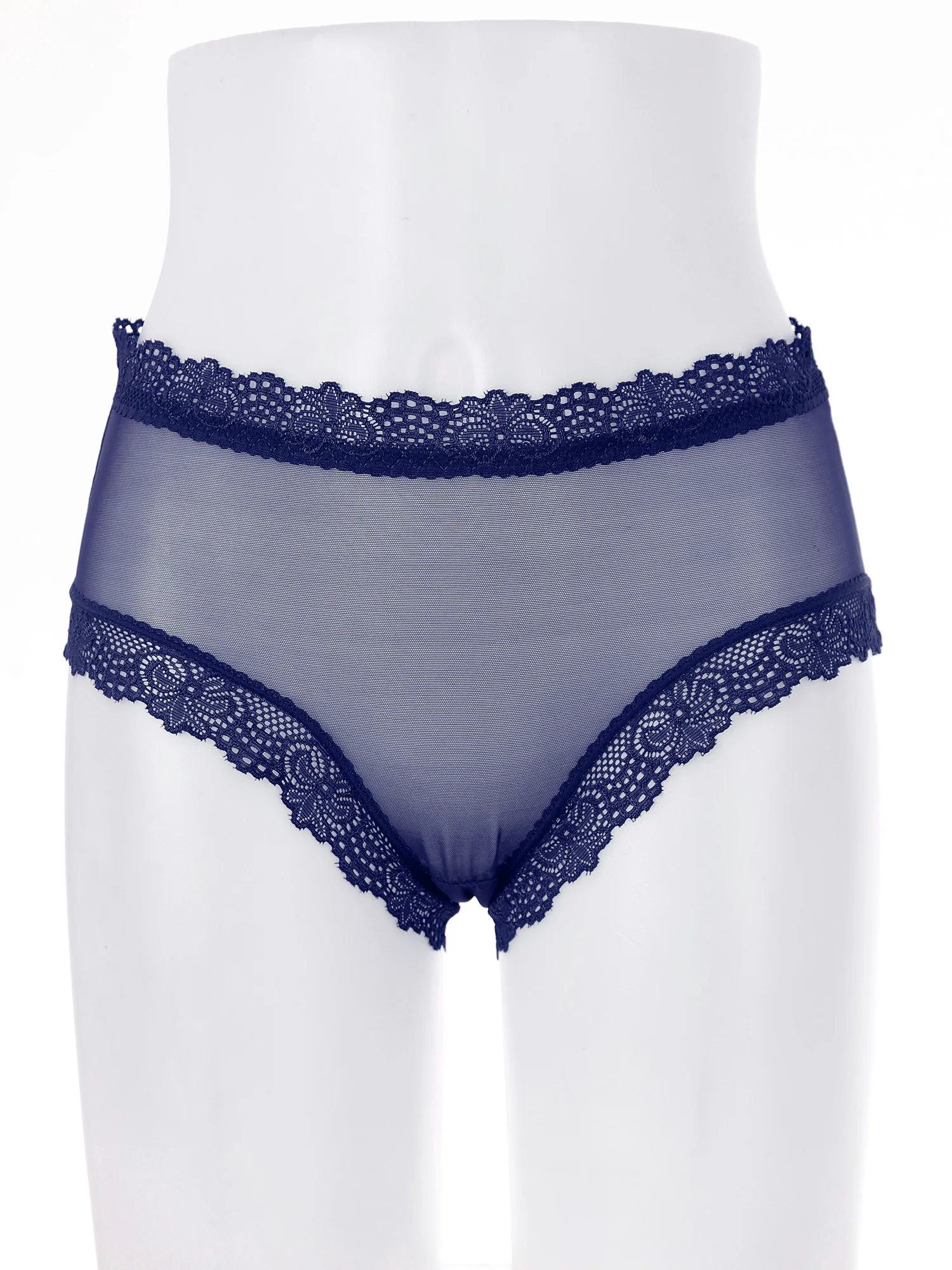 Женское кружевное дышащее прозрачное нижнее белье Sissy трусы с высокой талией