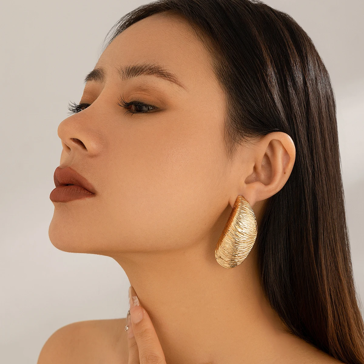 Salircon Винтажные Золотые Серьги-гвоздики В Форме Капли Воды |