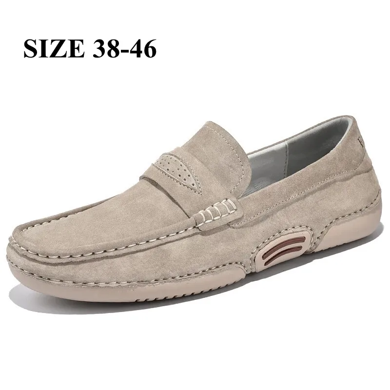

Xiaomi Men's Soft Leather Casual Shoes Luxury Fashion Suede Loafers Moccasins Breathable Slip On Driving Shoes Big Size
