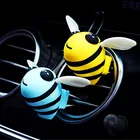 Мультяшный автомобильный освежитель воздуха Little Bee, автомобильный диффузор для духов, украшение для вентиляционного отверстия, подарок, милая пчела, аксессуары для интерьера автомобиля