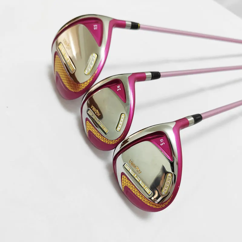 2023 Womens Golf wood set HONMA Beres S-07 4 star clubs wood driver+fairway wood with Graphite Golf shaft headcover R S SR flex