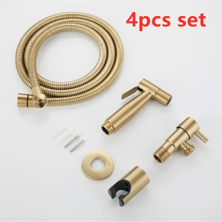 

Золотой смеситель для биде ручной распылитель