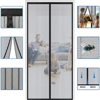 custom size anti mosquito curtains net door magnetic mesh screen window fly bug insect closing door screen mesh for kitchen home