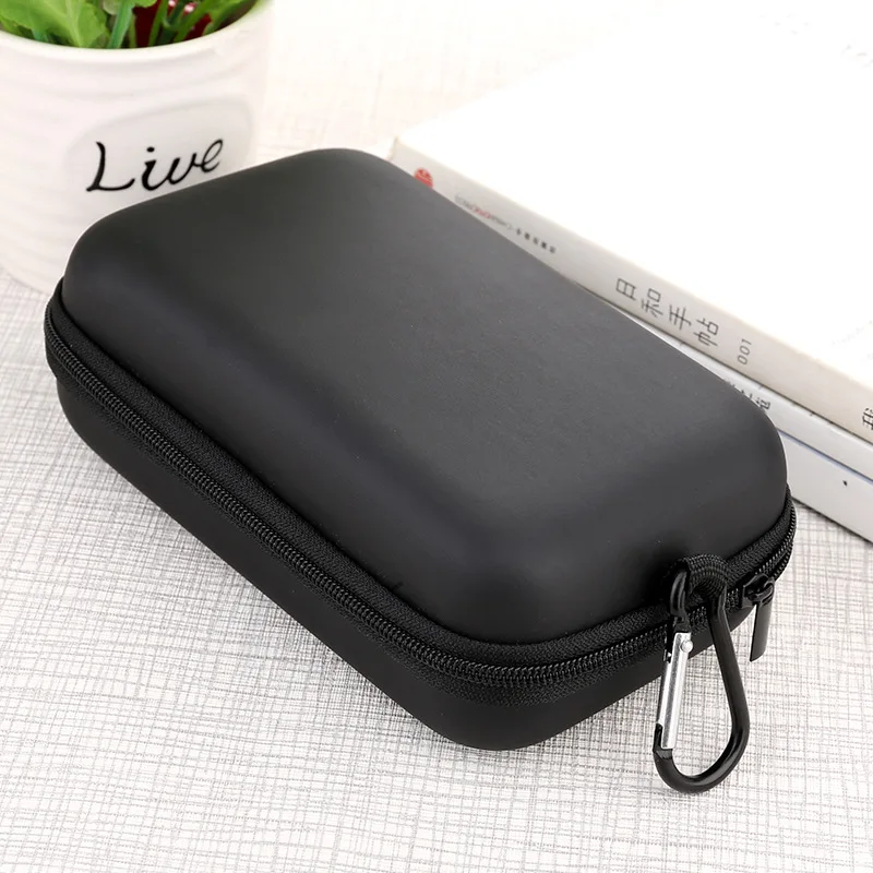 

Portable Storage Bag for Power Bank Cable EVA Hard Case Earphone Phone Holder Travel Digital Accessories Storage Bag With Buckle