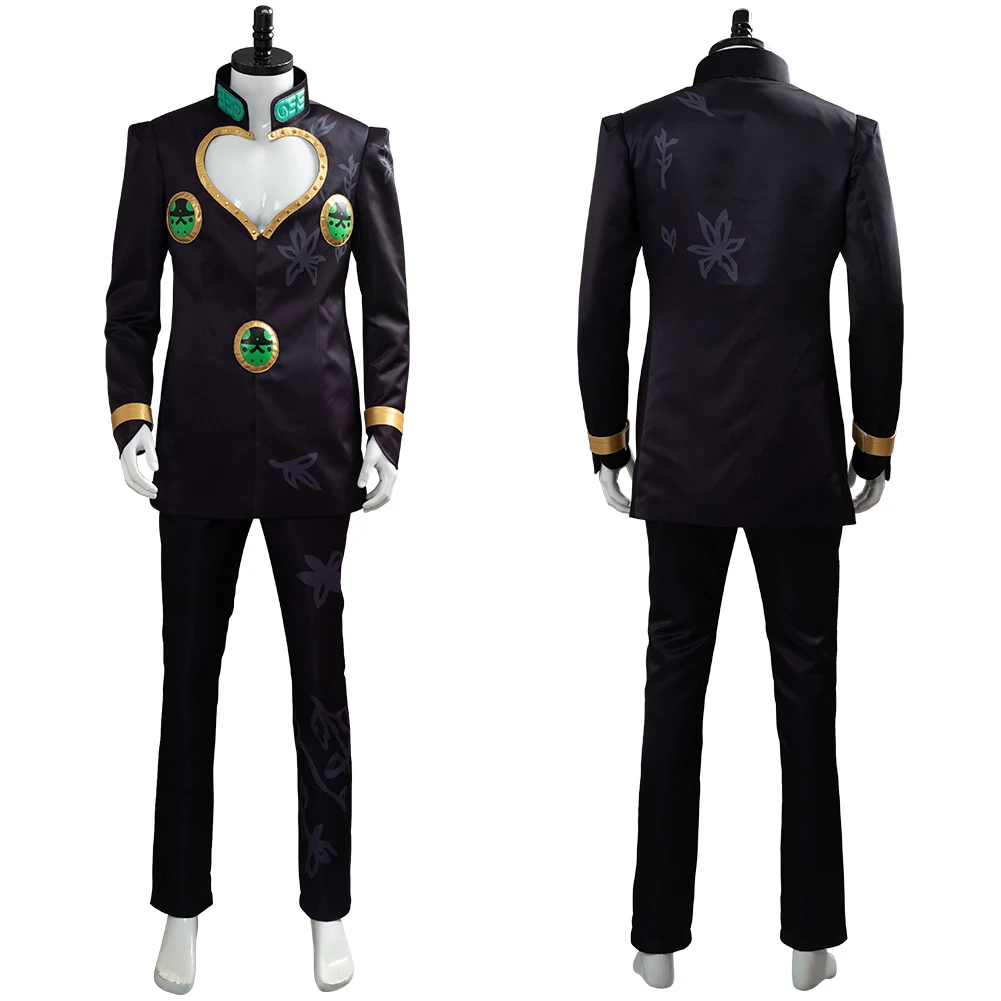 JoJo Bizarre Adventure Giorno Giovanna Cosplay Costume Golden Wind Suit Coat Outfit Adult Men