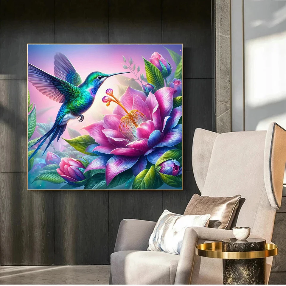 Наборы алмазной живописи с птицами полная круглая квадратная дрель алмазная