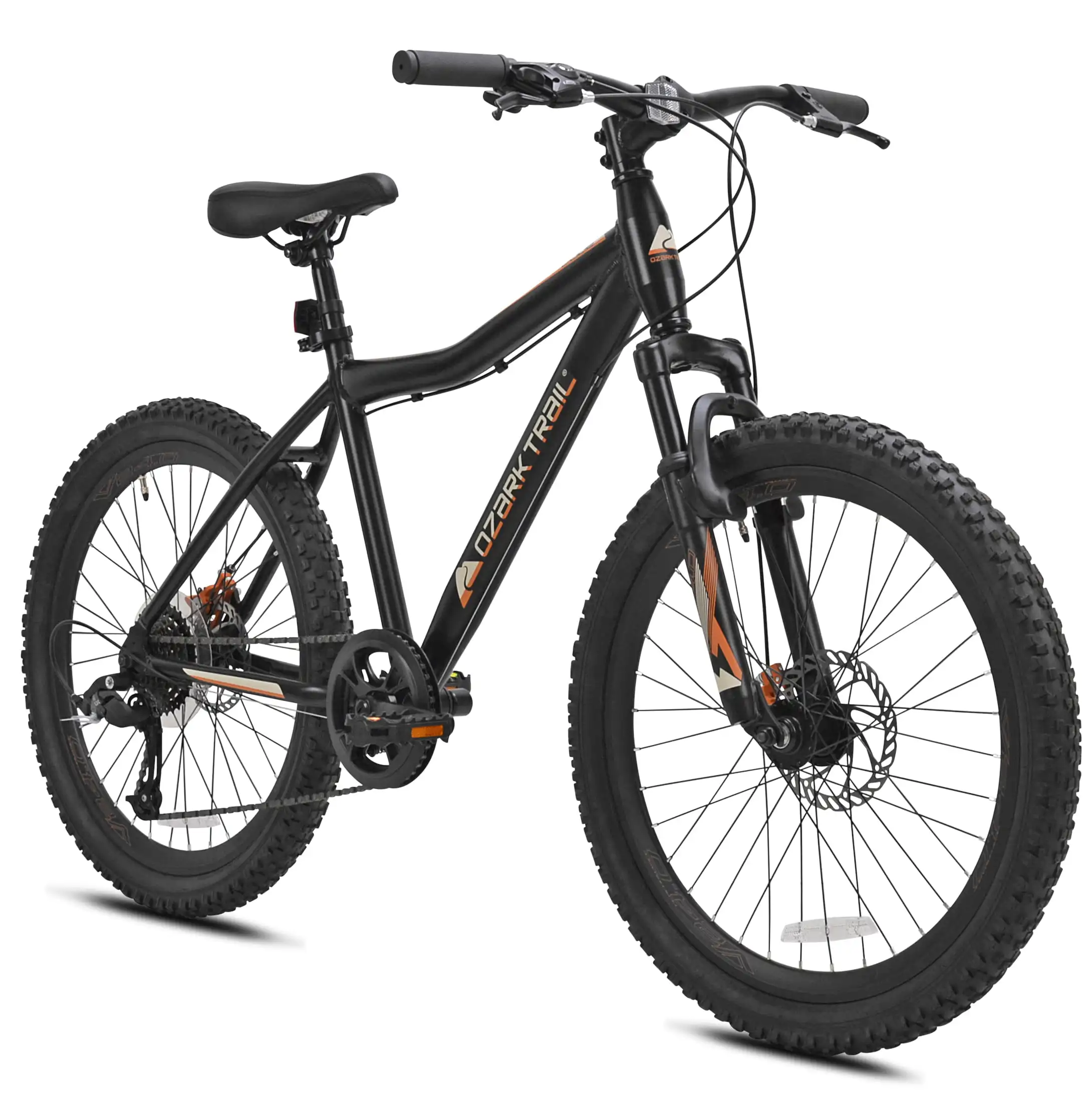 

24 in. Boy's Glide Aluminum Mountain , 8 Speeds, Front Suspension, Dual Disc Brakes, Black