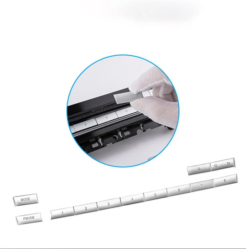 

Car Styling Central Control CD Panel Button Cover For BMW 5 6 7 Series F10 F18 F11 F12 F07 F01 F02 Interior Switch Knob Sticker