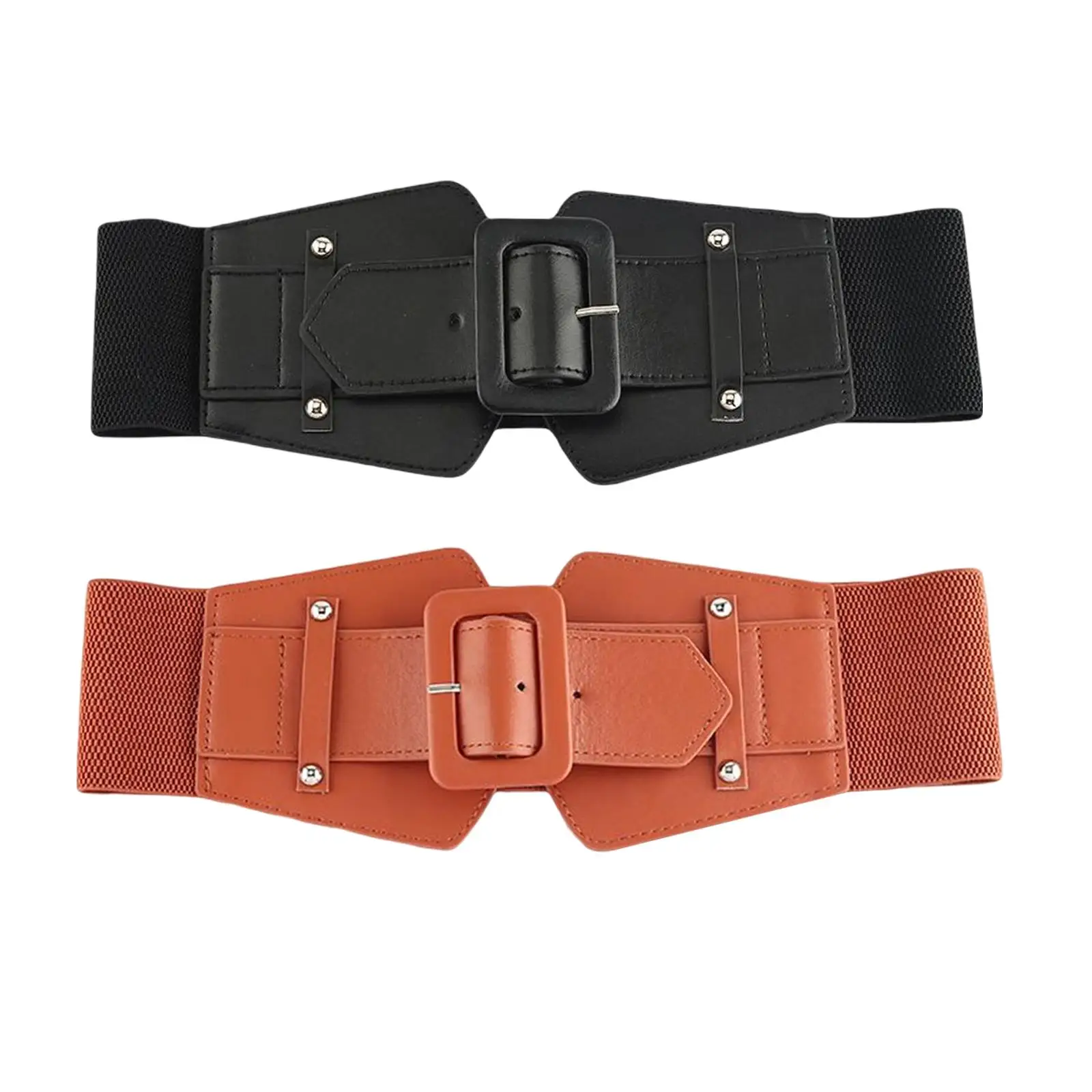 

Fashion Dress Elastic Waist Belt Stretchy Cinch Belt Ladies Girls Women Wide Waistband for Sweater T Shirts Accessories Clothing
