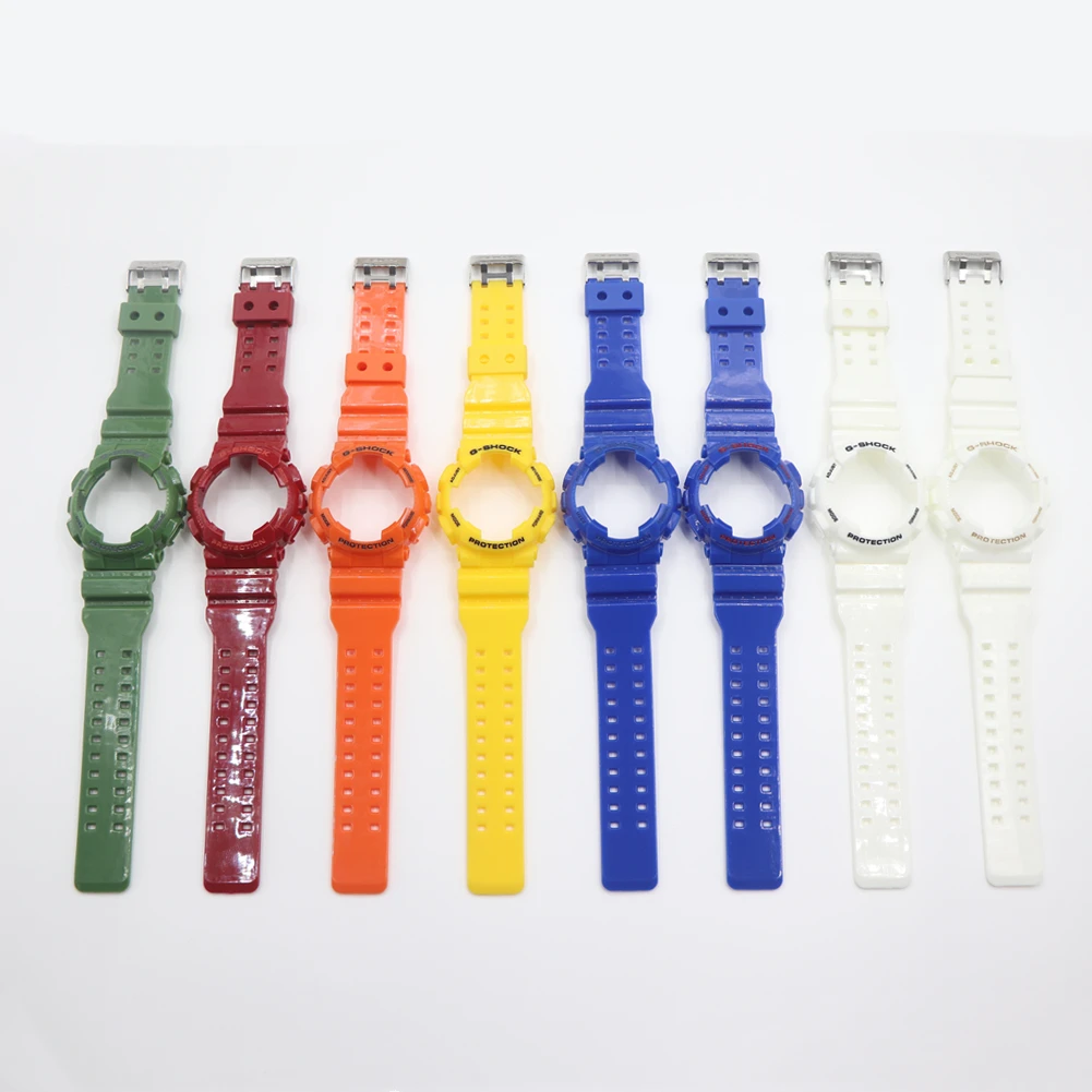 

PU Strap for Casio g-shock GA110 GA100 GD100 GD110 GD120 GA-110GB GAX-100 waterproof watch band Straps Bracelet Belt w case