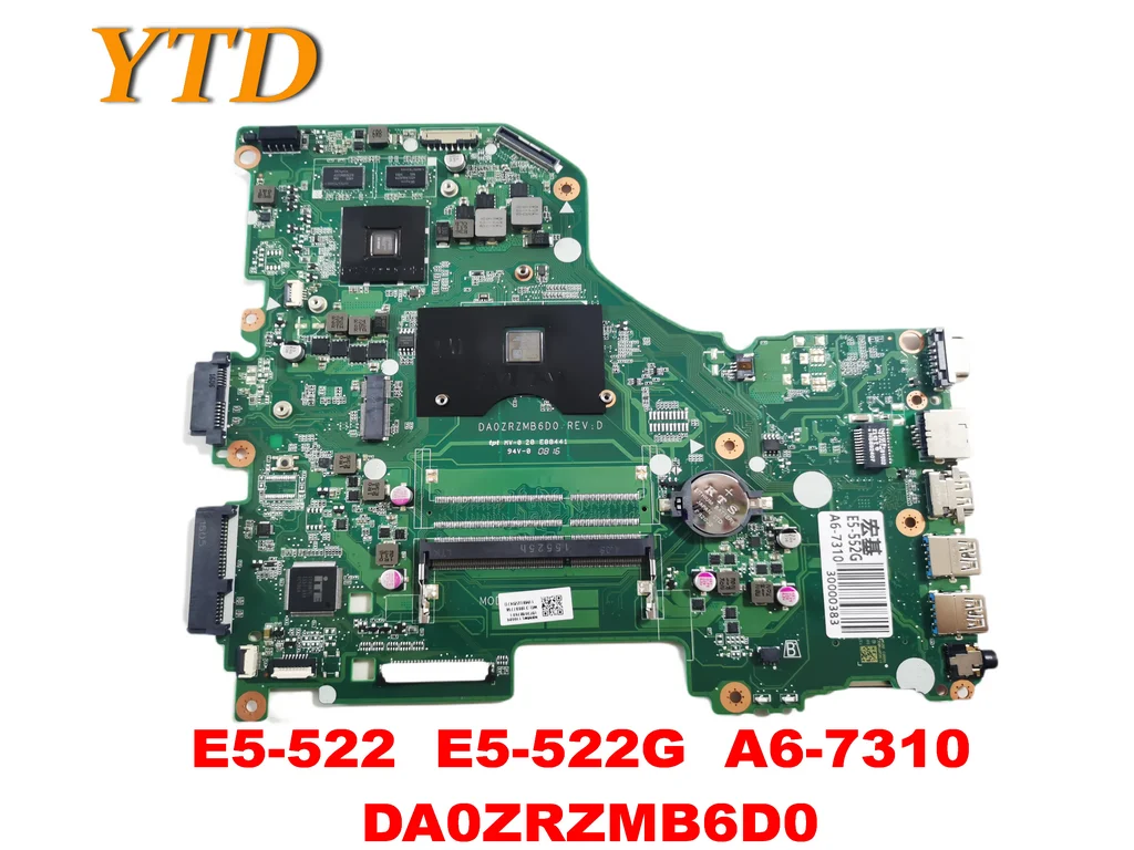 

Original for ACER E5-522 E5-522G Laptop motherboard E5-522 E5-522G A6-7310 DA0ZRZMB6D0 tested good free shipping