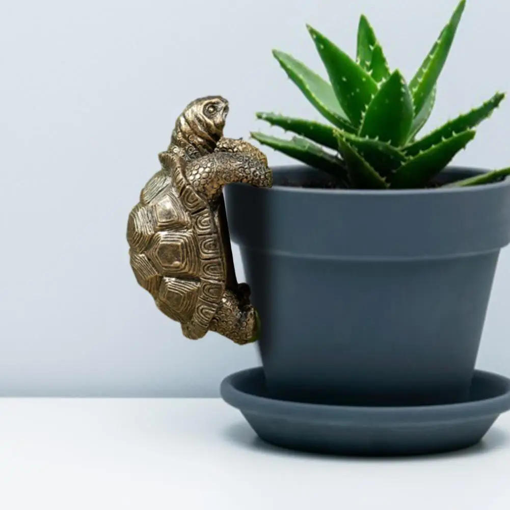 

Garden Statue Handcrafted Turtle Flower Pot Decoration Flower Pot Pendant For Home Outdoor Lawn Yard Resin Decoration